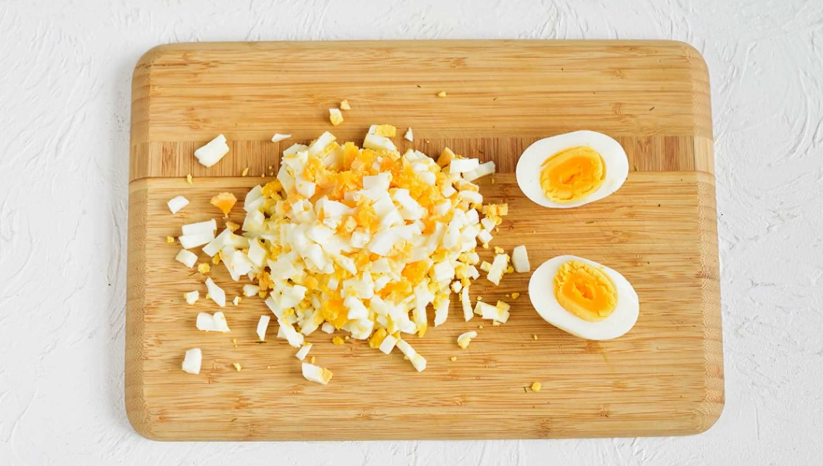 Salade Olivier fumée - Étape 2