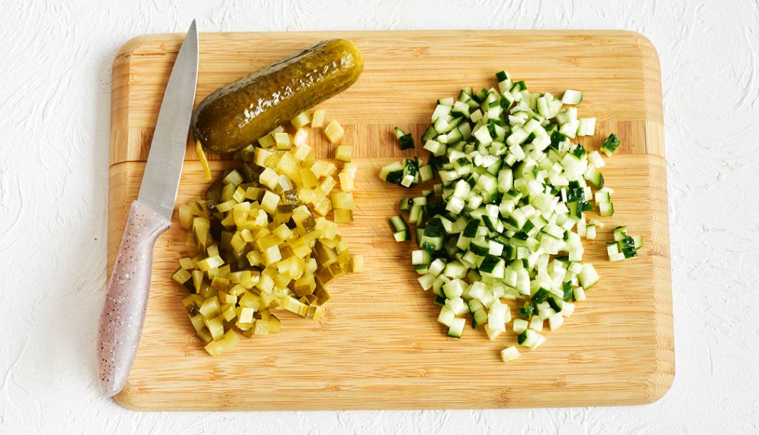 Salade Olivier fumée - Étape 4