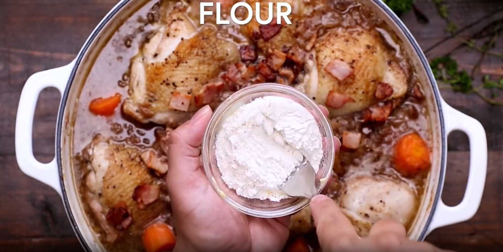 Le coq au vin - Étape 11