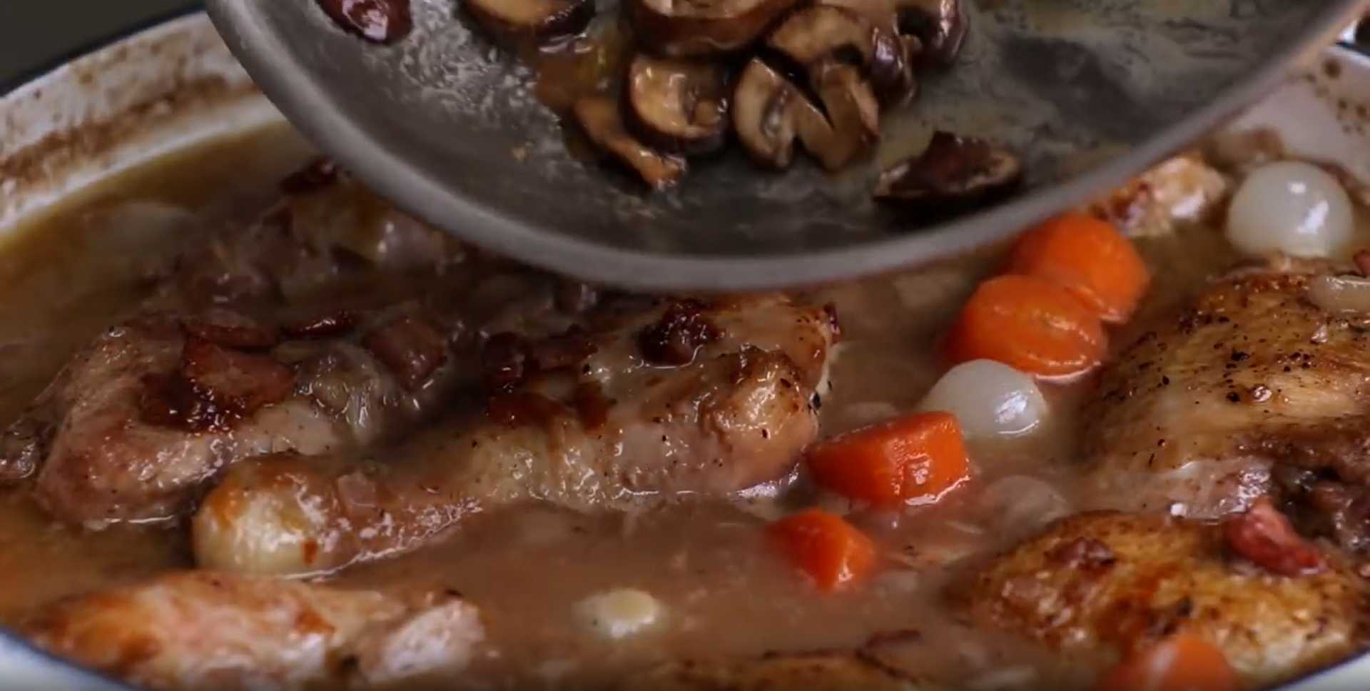 Le coq au vin - Étape 12