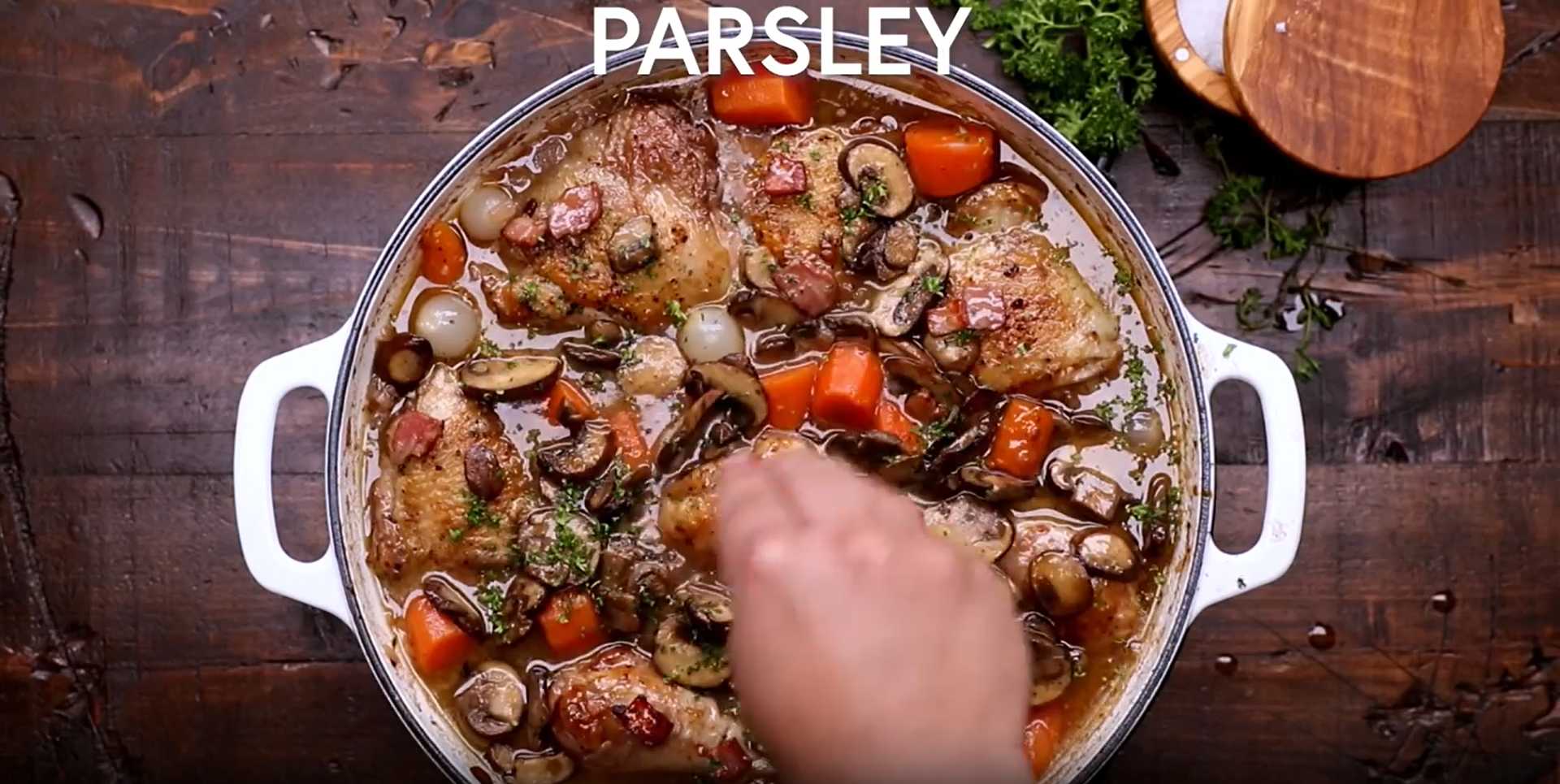 Le coq au vin - Étape 13