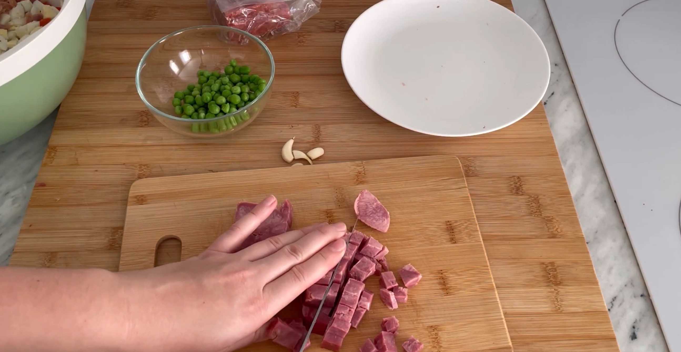 Salade Olivier aux cailles - Étape 6