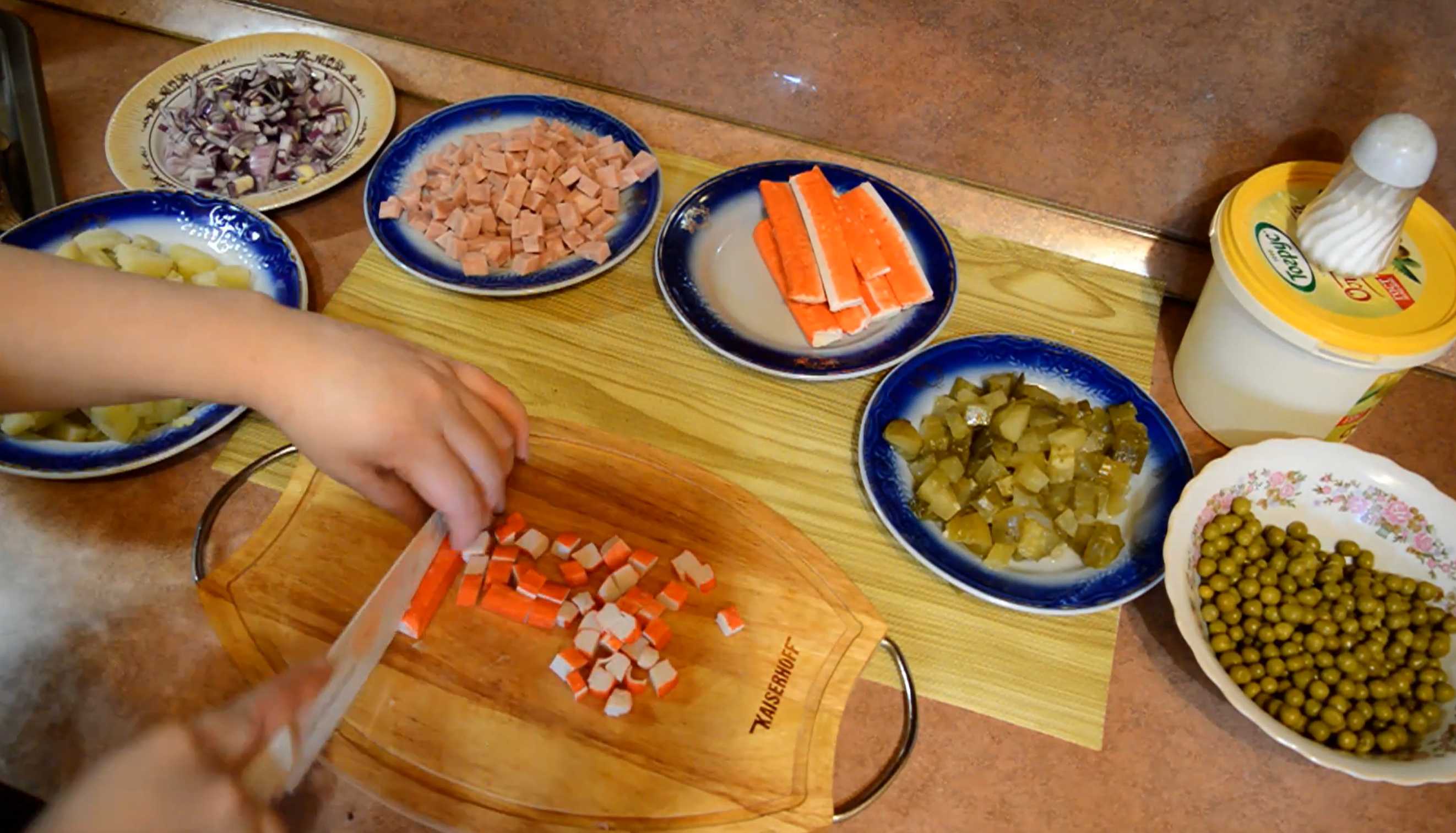 Salade de crabe au jambon - Étape 5