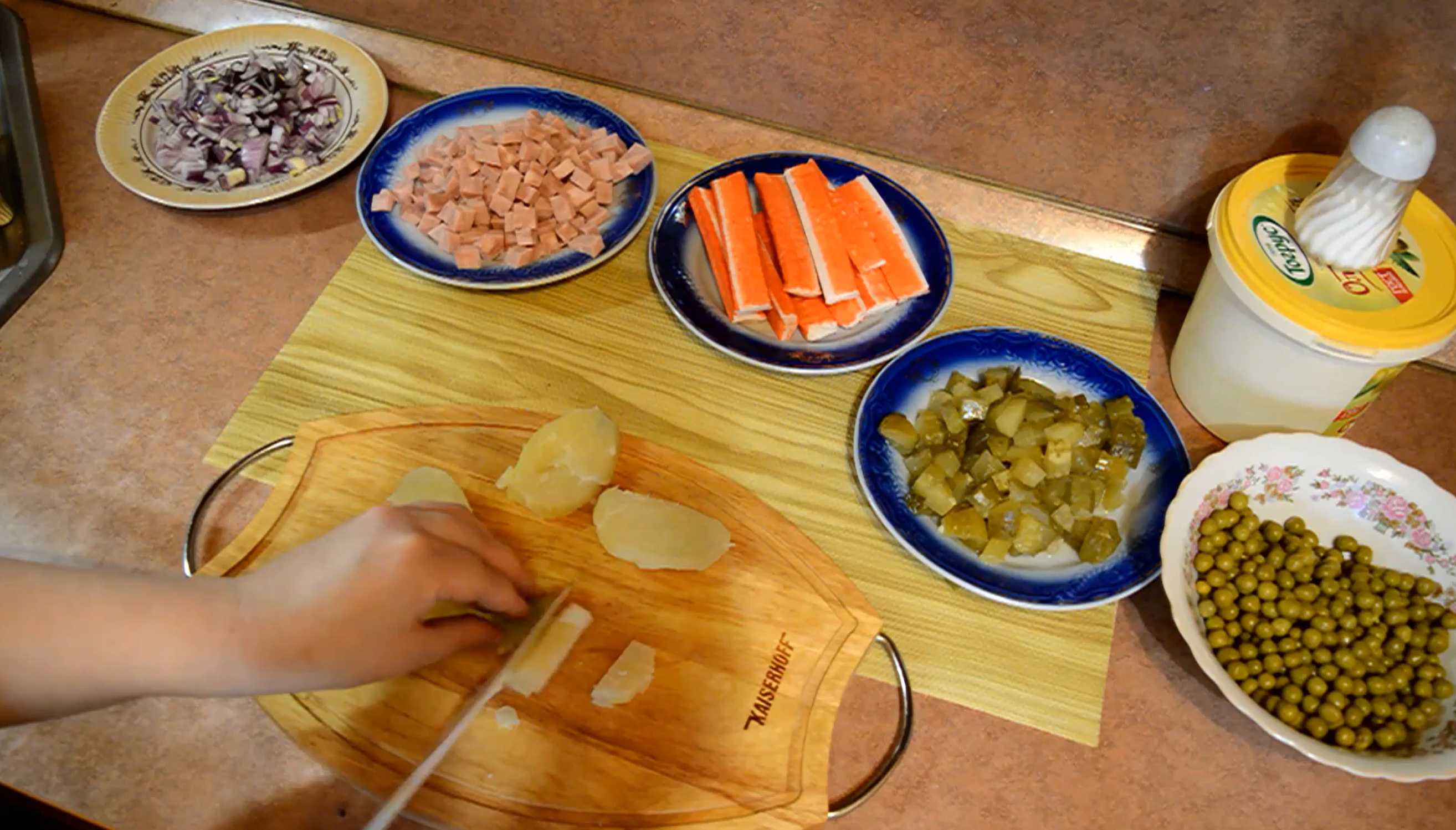 Salade de crabe au jambon - Étape 4