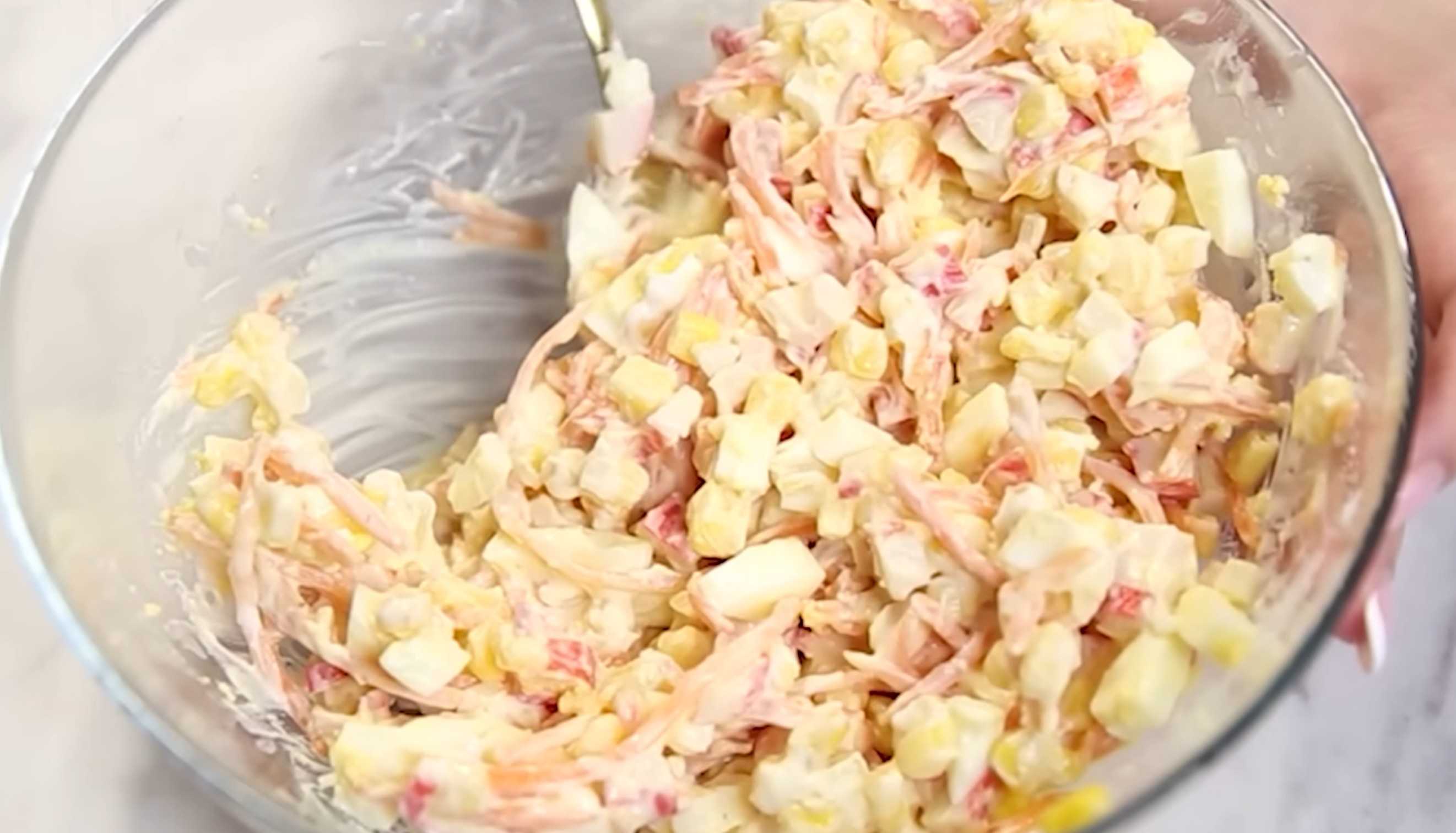 Salade de crabe sans concombre - Étape 5