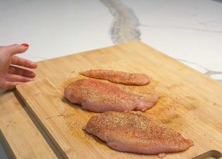 Poitrine de poulet à la friteuse à air - Étape 3