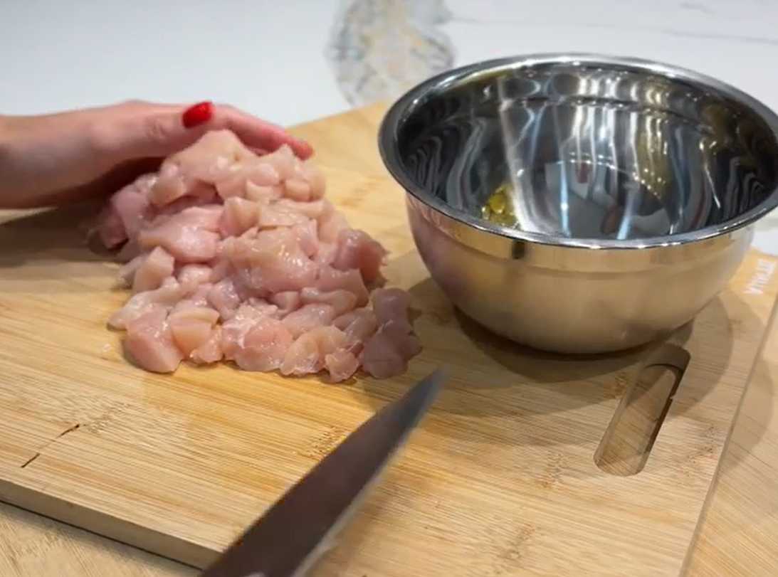Poulet aux pâtes orzo en sauce crémeuse - Étape 1