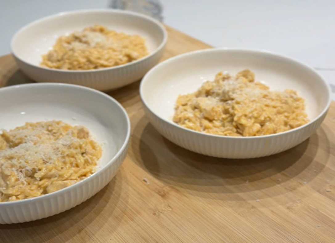 Poulet aux pâtes orzo en sauce crémeuse - Étape 6