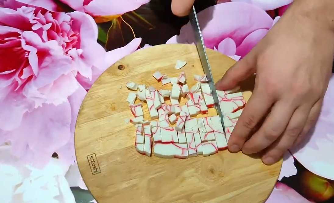 Salade de crabe à la grenade - Étape 1