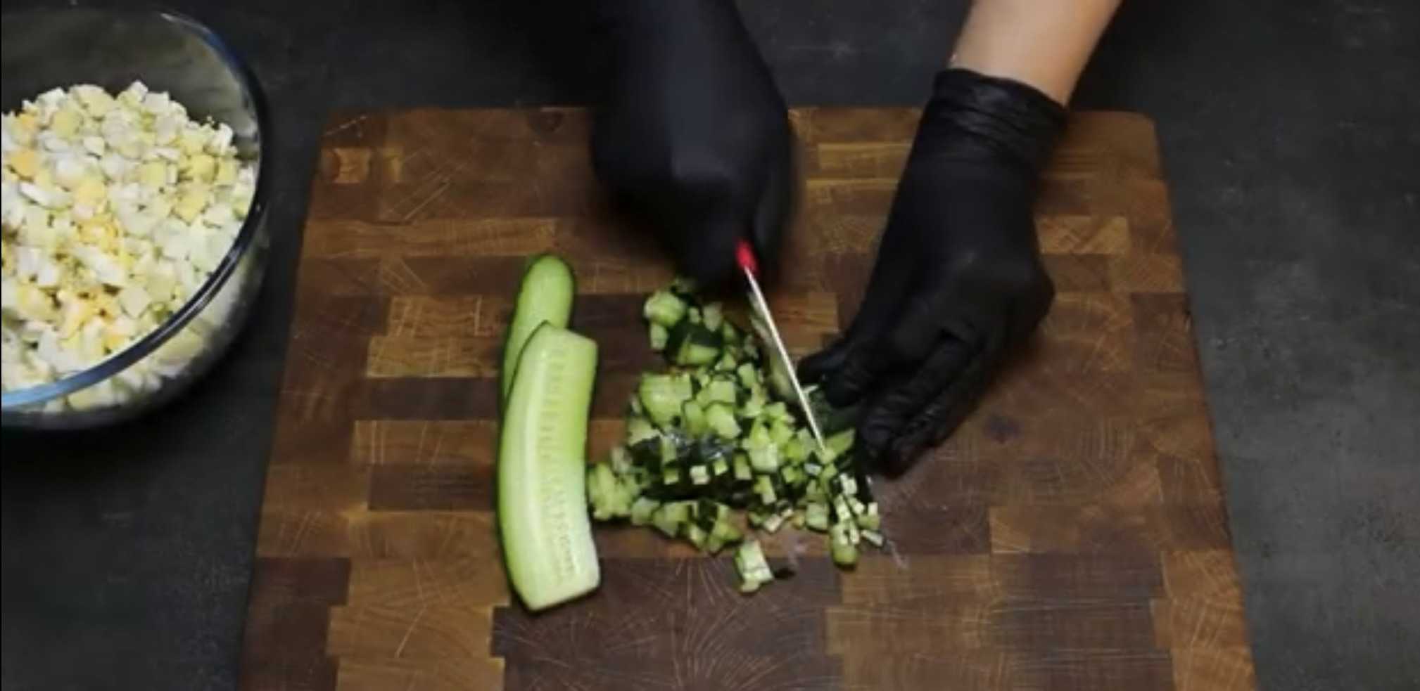 Olivier avec du poulet - Étape 3