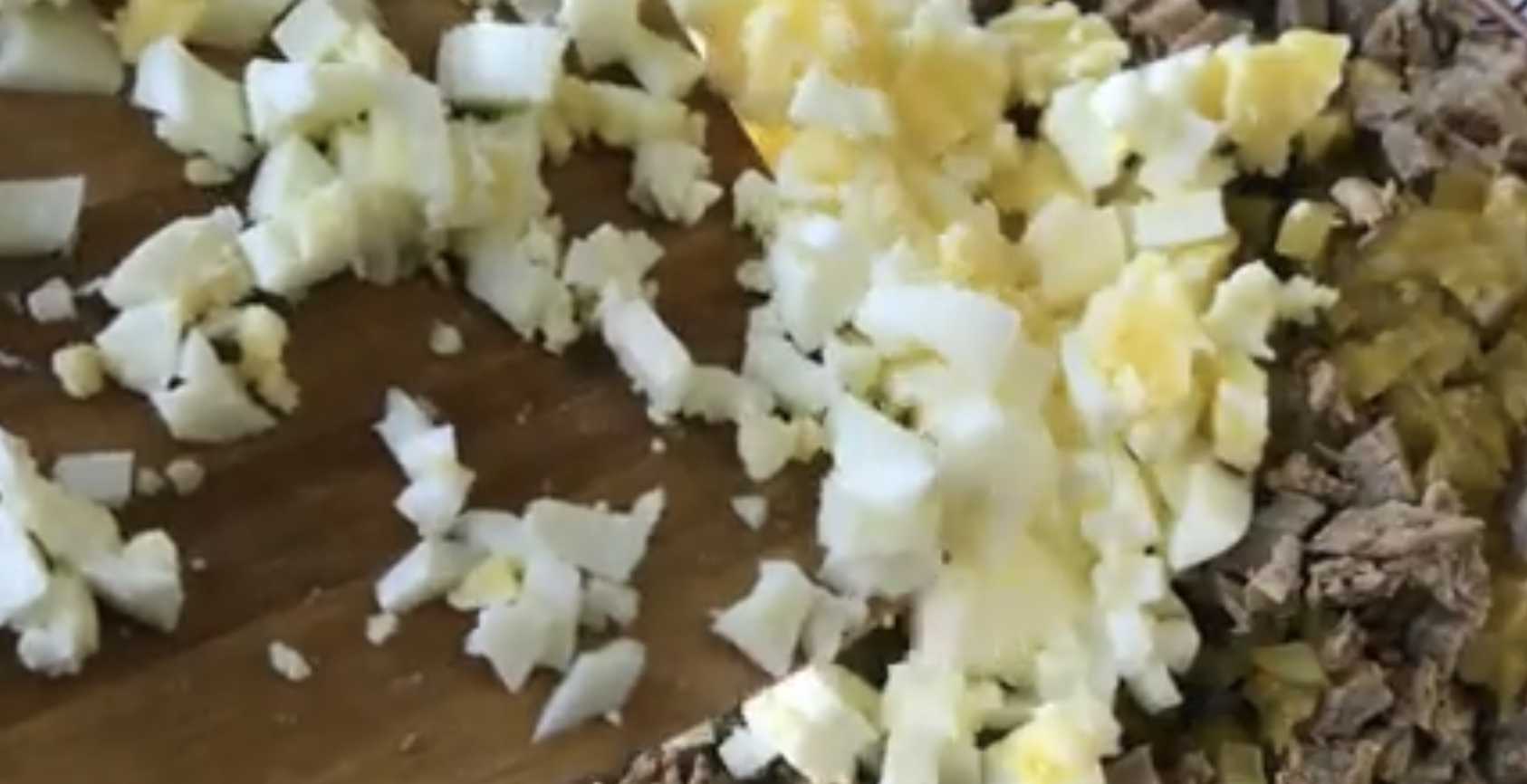 Salade Olivier au bœuf Étape 6