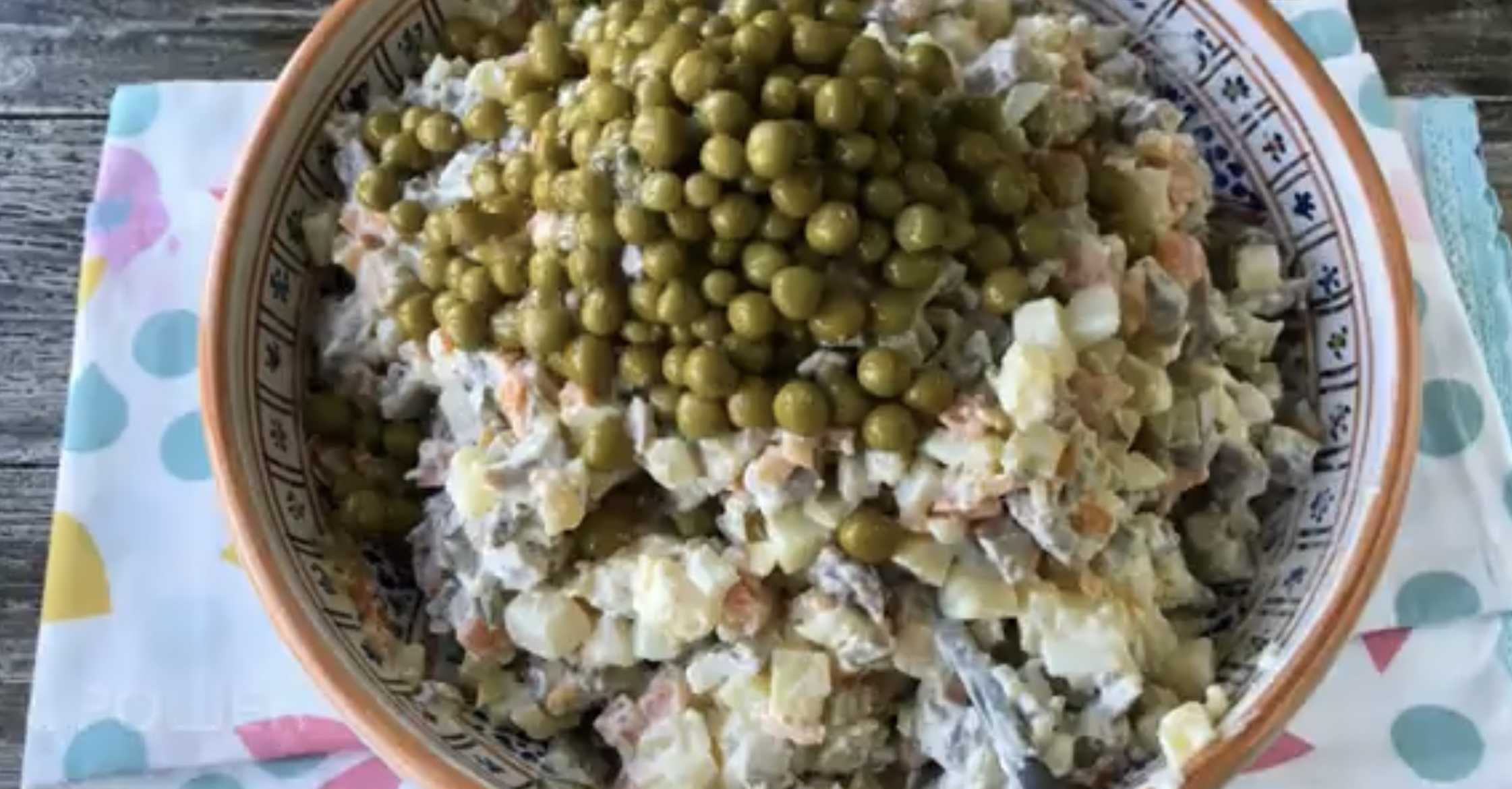 Salade Olivier au bœuf Étape 7