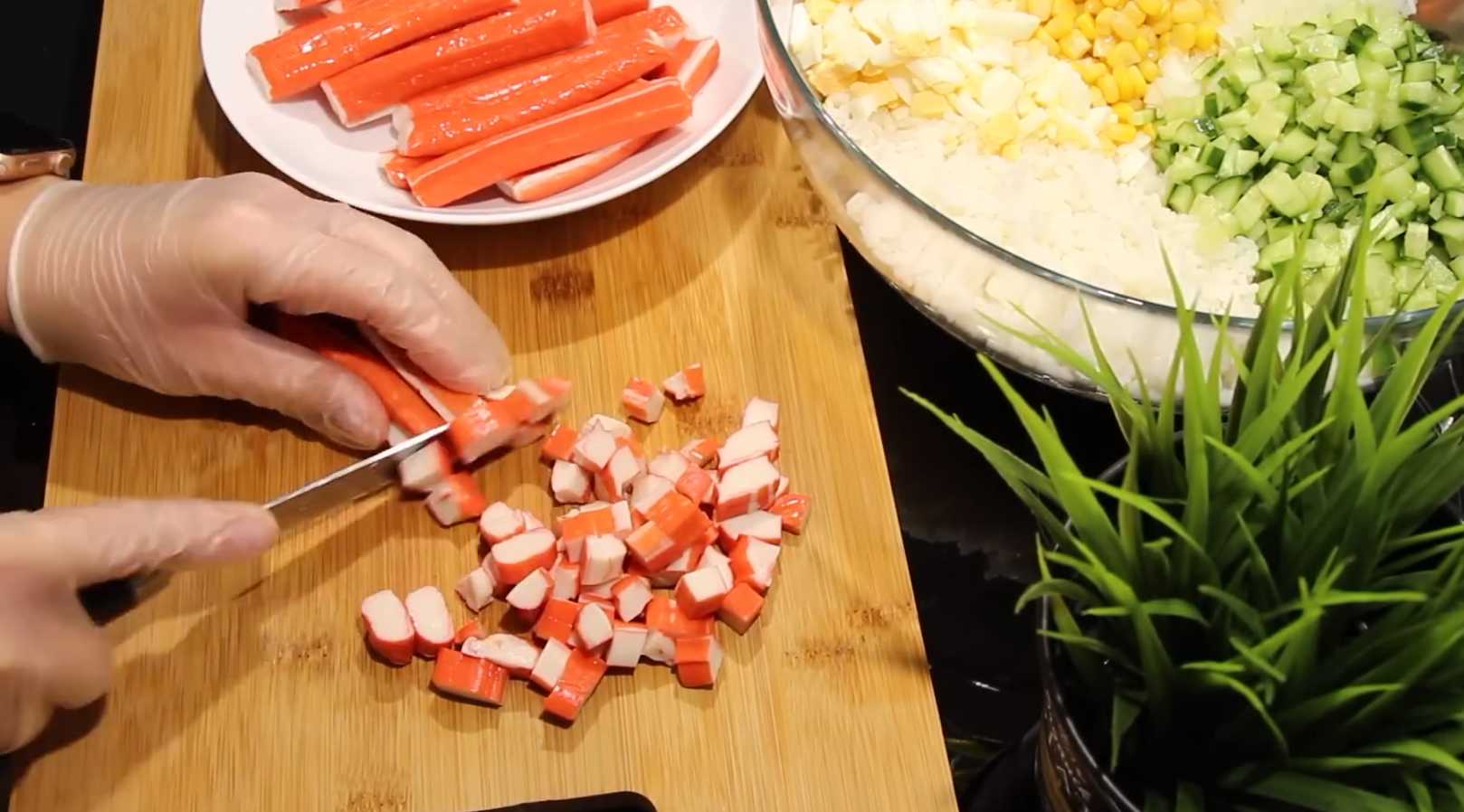 Salade de crabe aux oignons - Étape 8