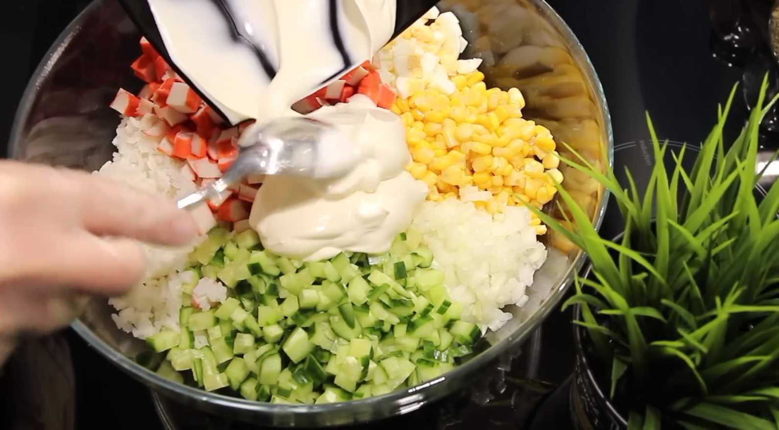 Salade de crabe aux oignons - Étape 9