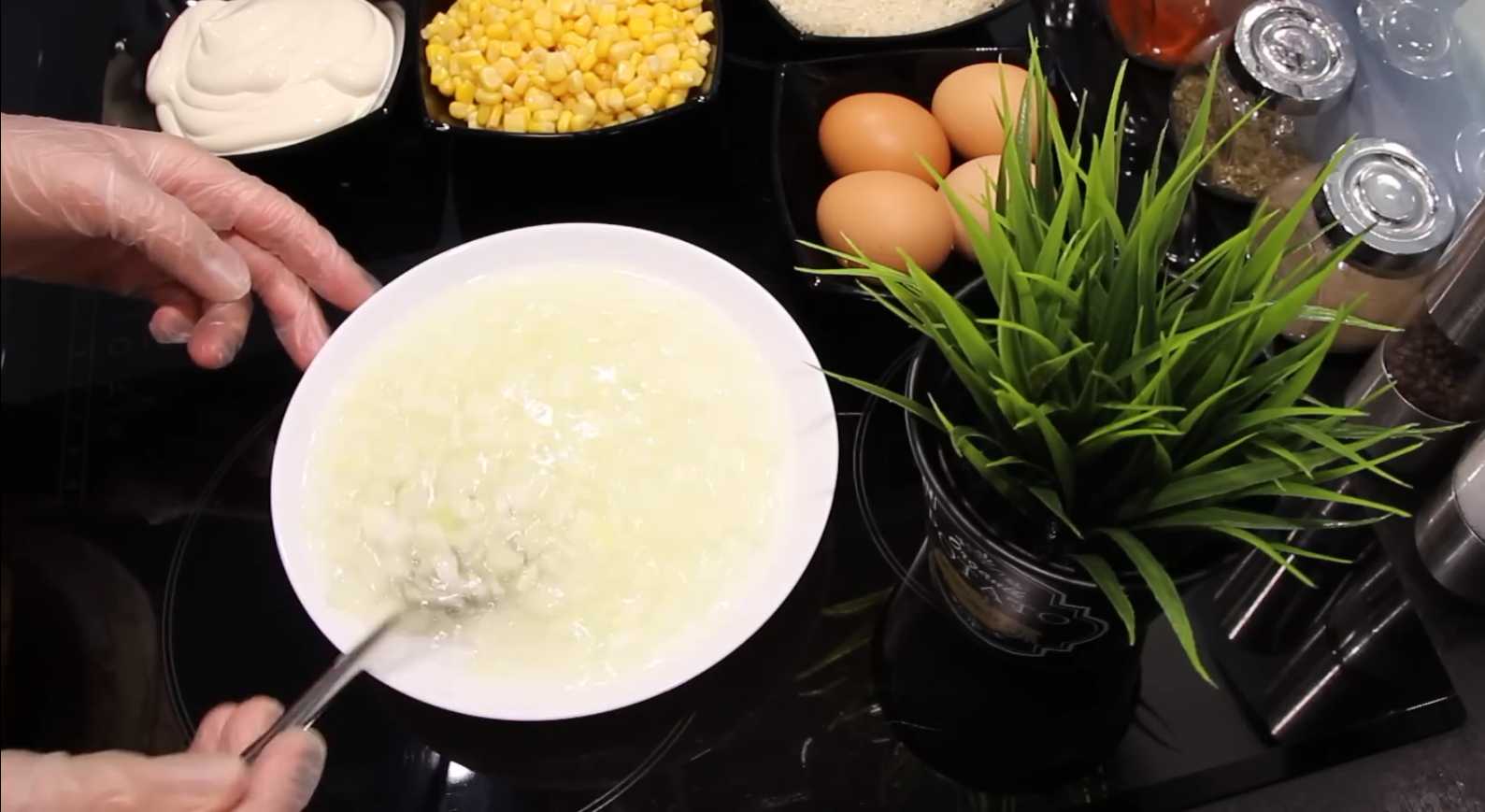 Salade de crabe aux oignons - Étape 2