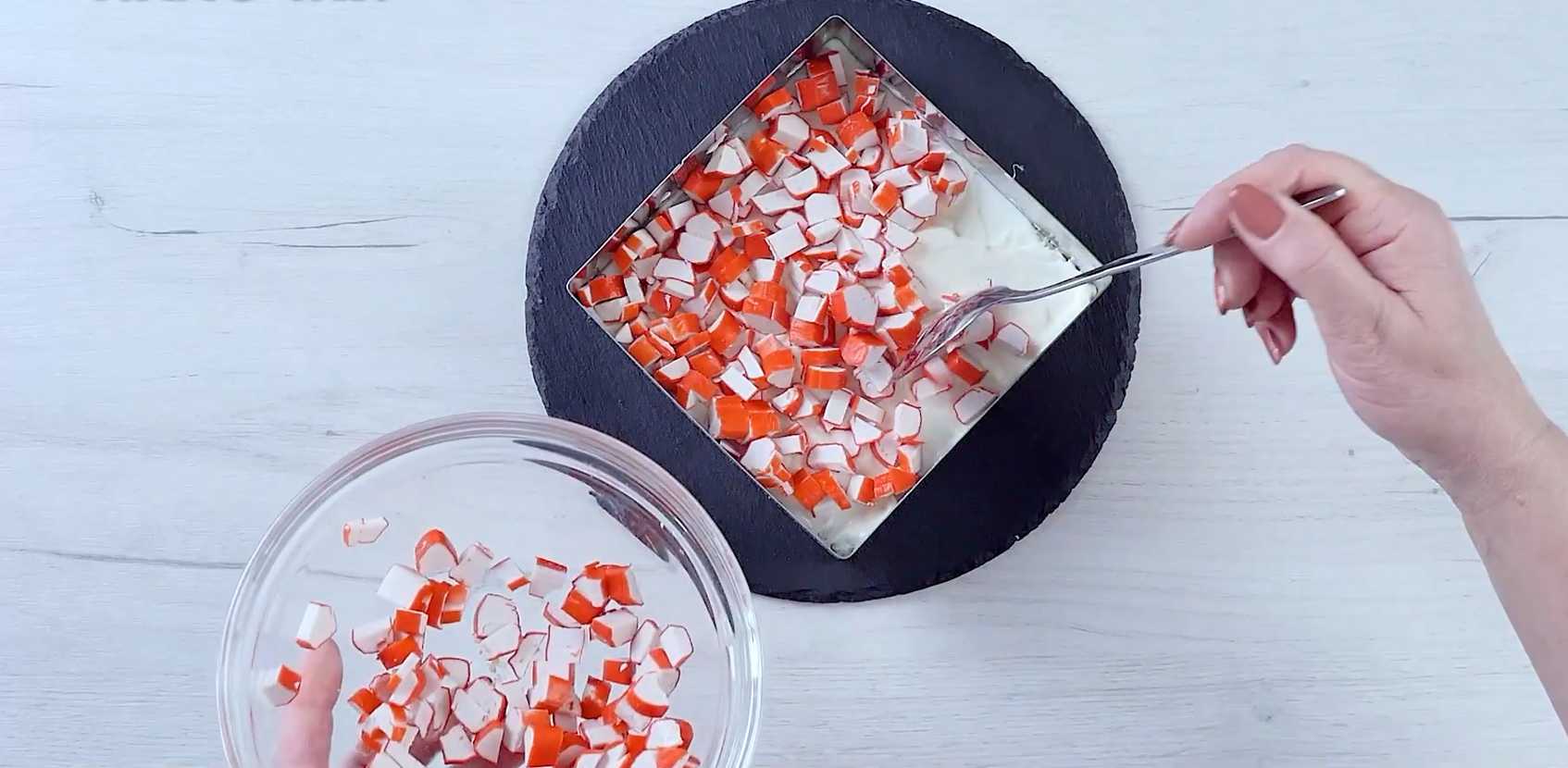 Salade de crabe aux pommes de terre - Étape 5