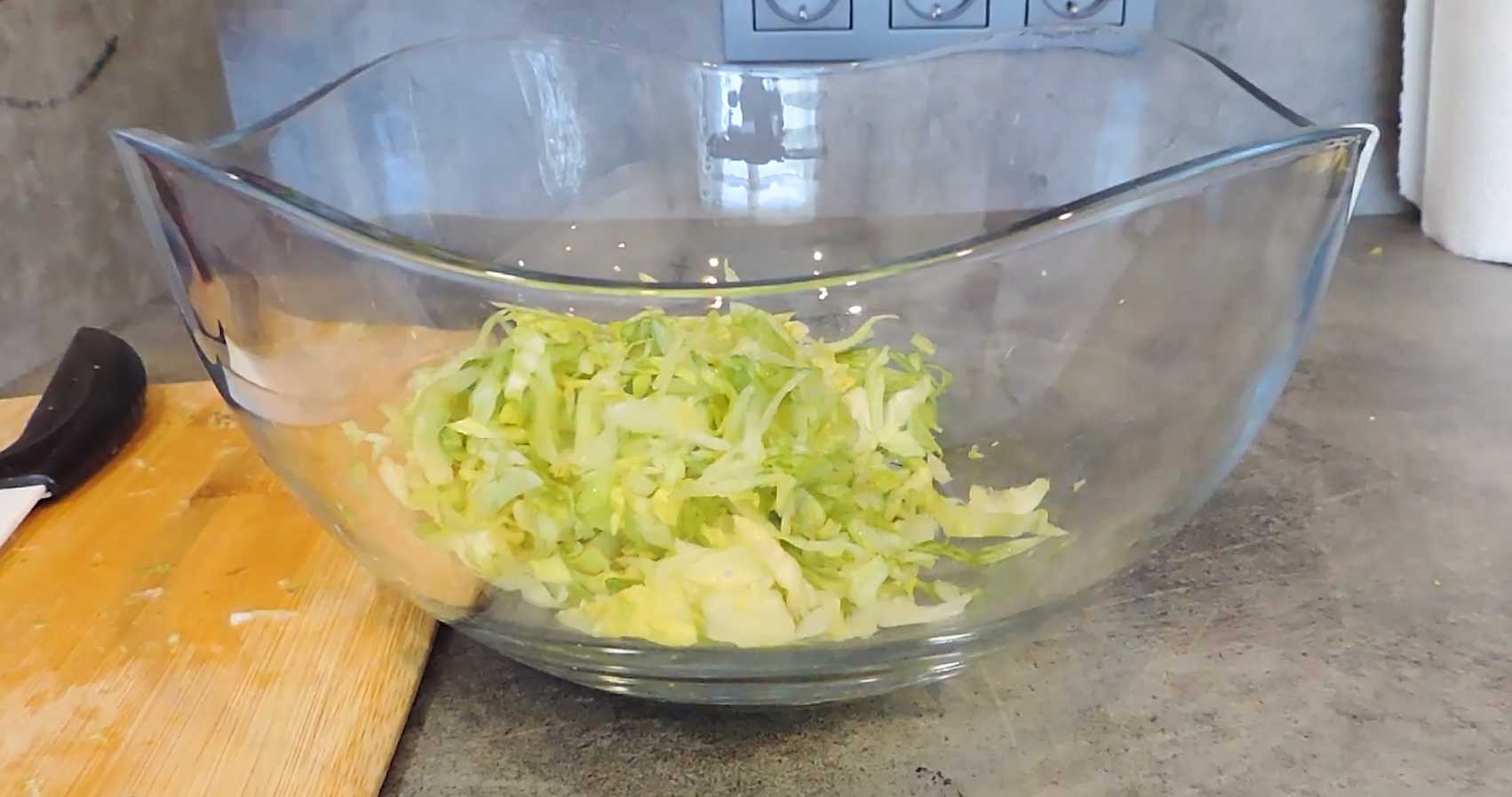 Salade de crabe iceberg - Étape 2