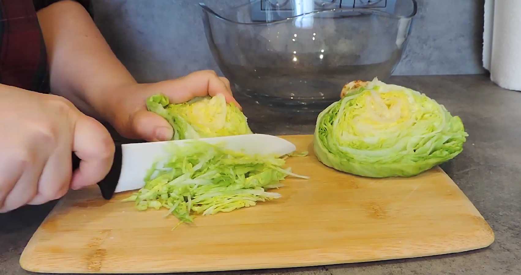 Salade de crabe iceberg - Étape 1