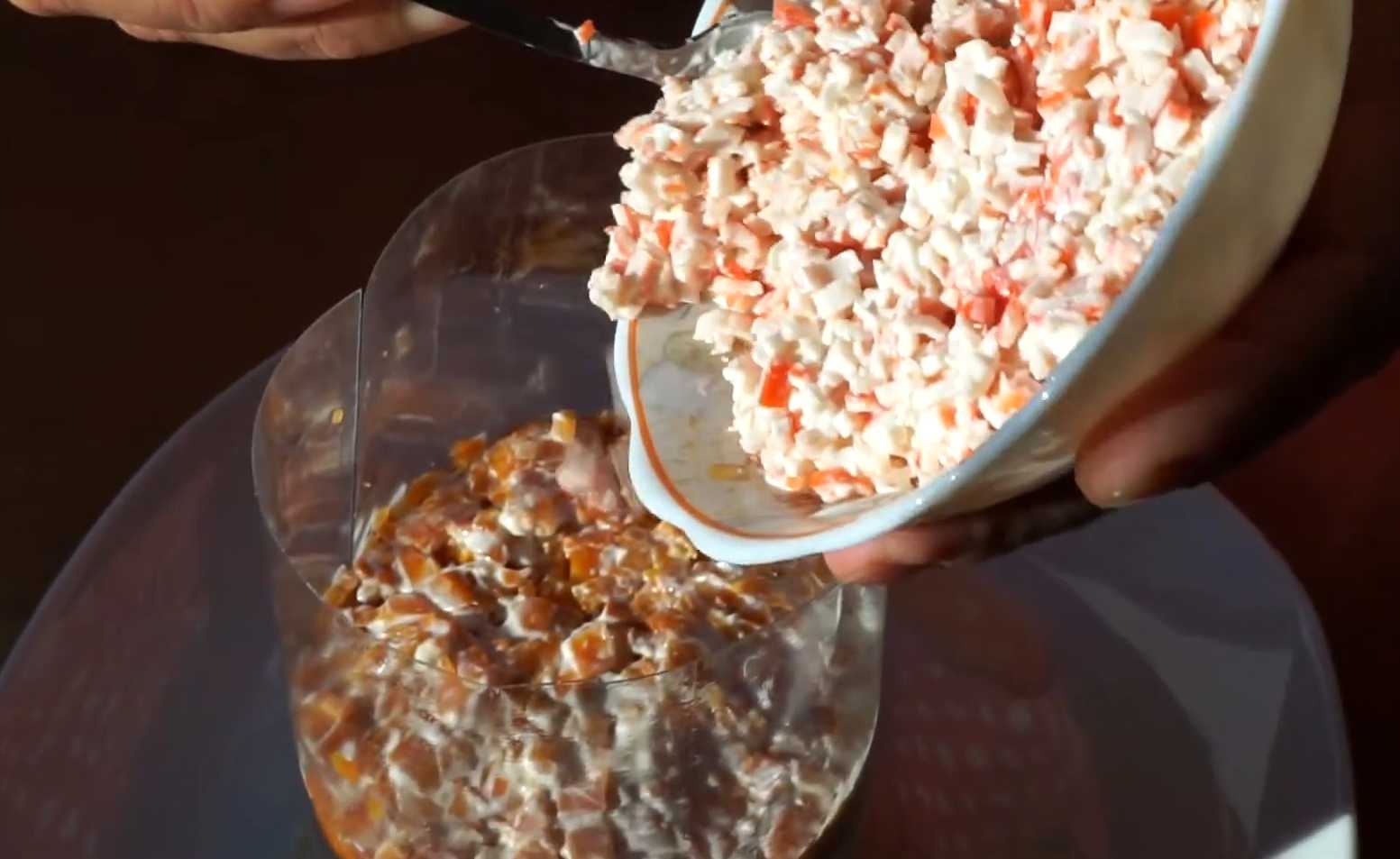 Salade de crabe avec poisson et olives - Étape 7