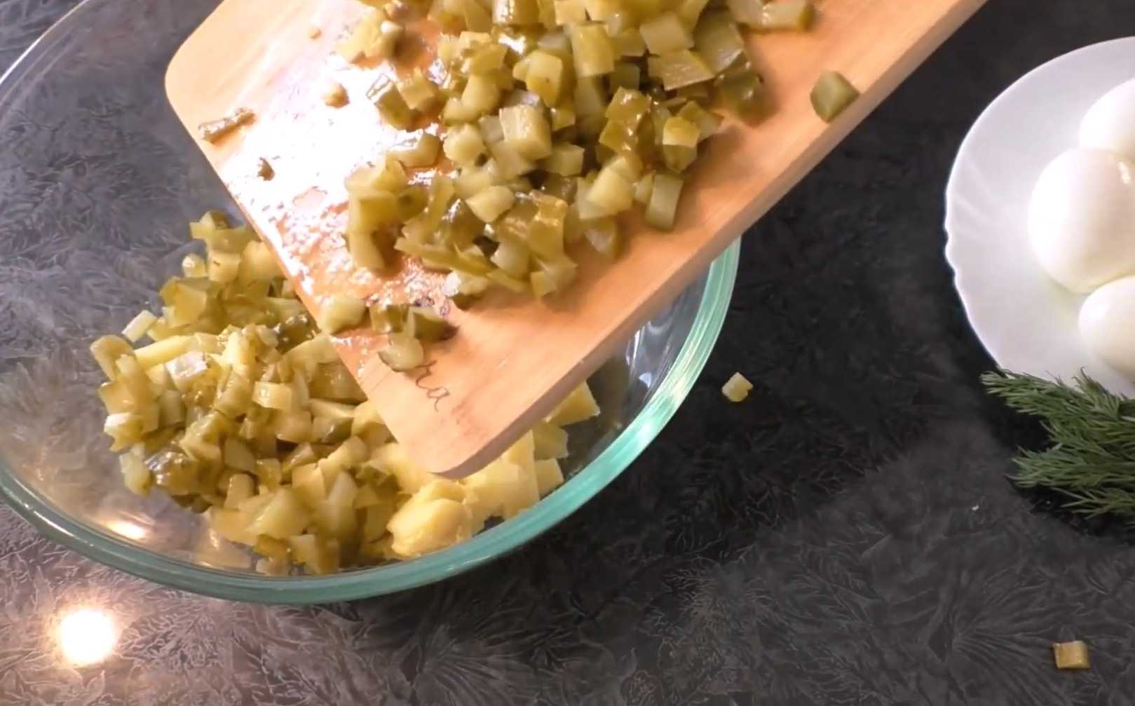 Salade de crabe aux petits pois - Étape 2