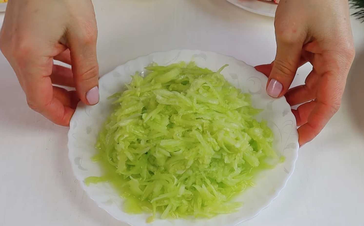 Salade de crabe en couches - Étape 1