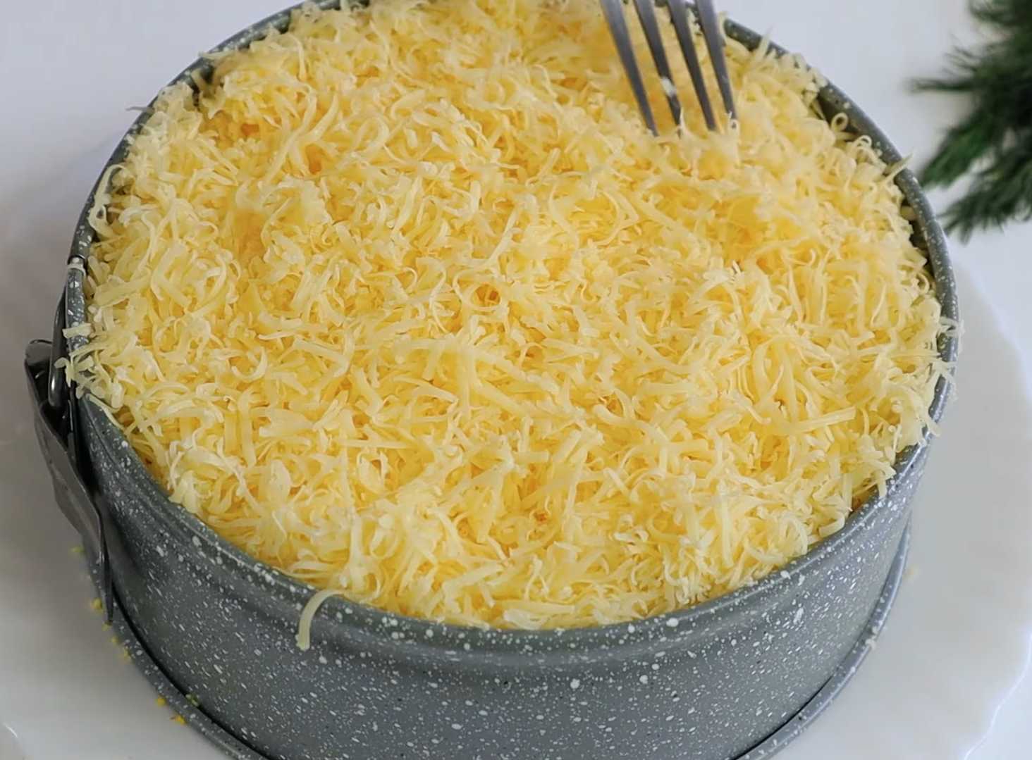 Salade de crabe en couches - Étape 13