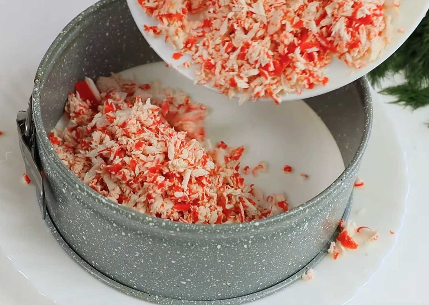 Salade de crabe en couches - Étape 7