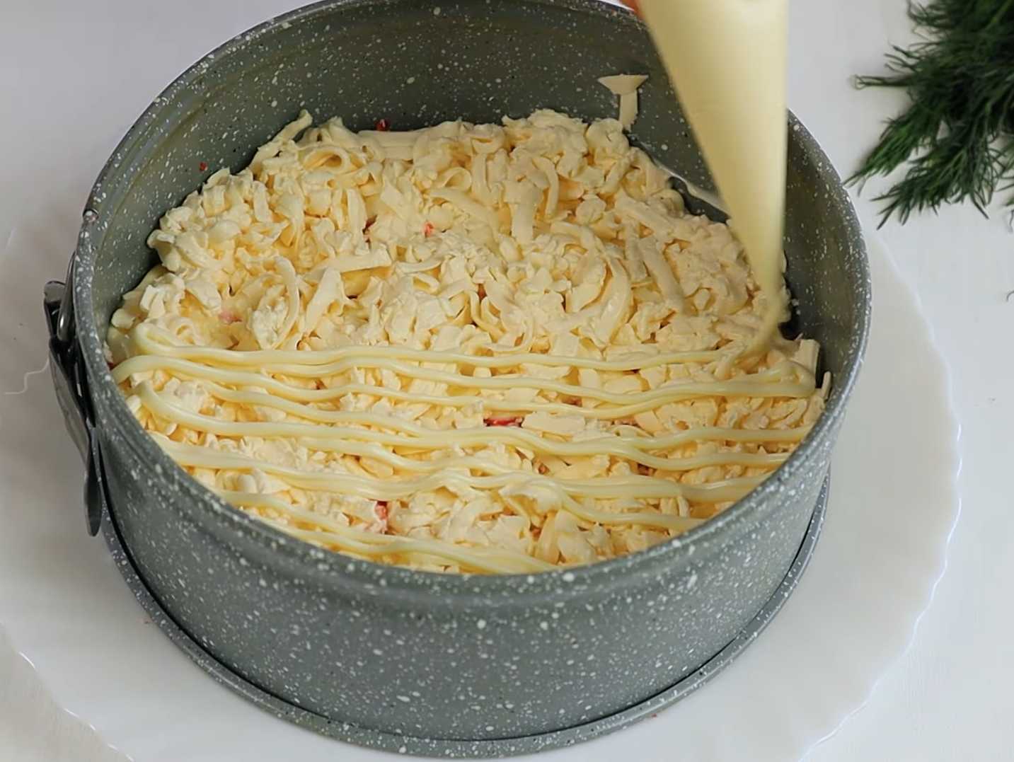 Salade de crabe en couches - Étape 9