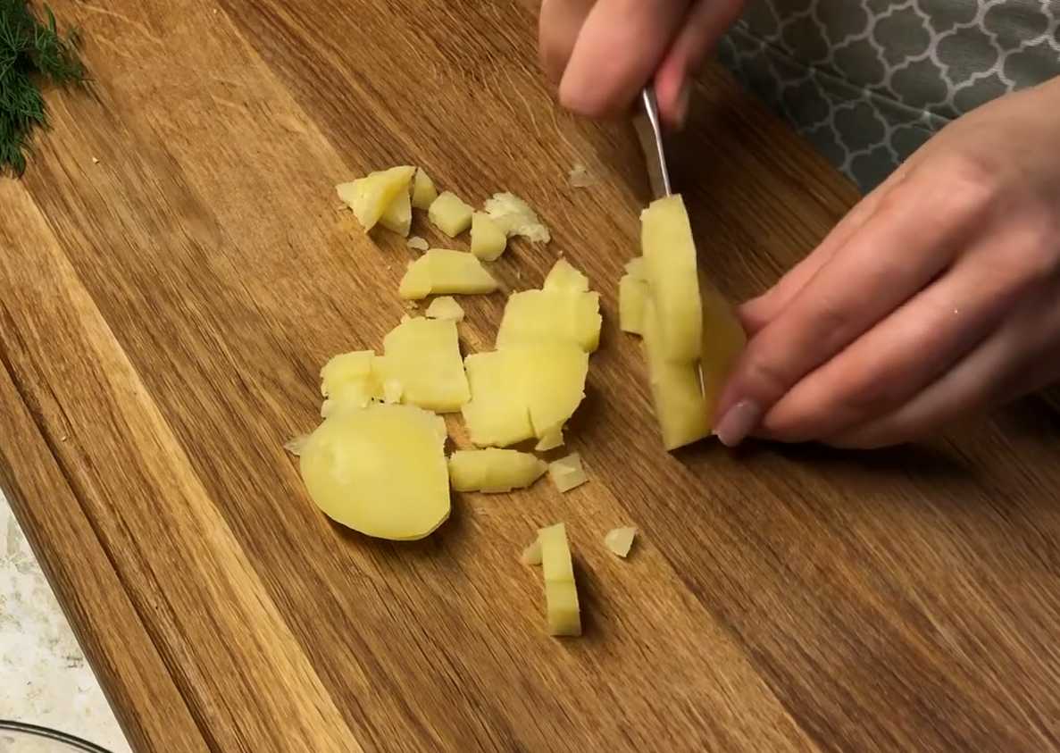 Salade Olivier sans concombres - Étape 4