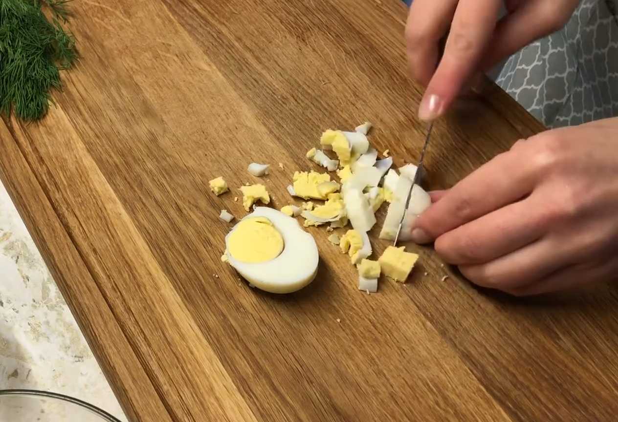 Salade Olivier sans concombres - Étape 3