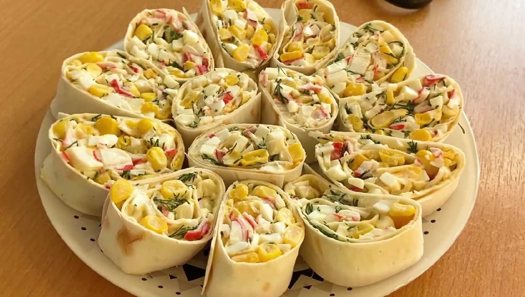 Salade de crabe en lavash - Étape 9