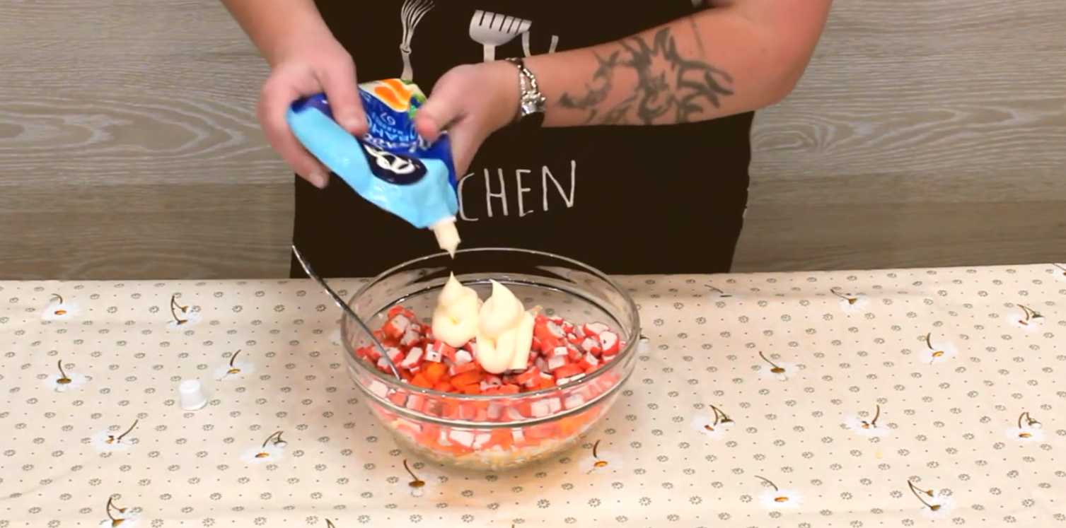 Salade de crabe au fromage - Étape 5