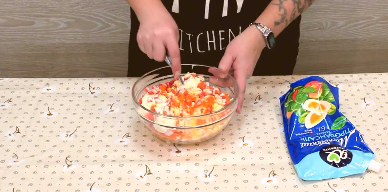 Salade de crabe au fromage - Étape 6