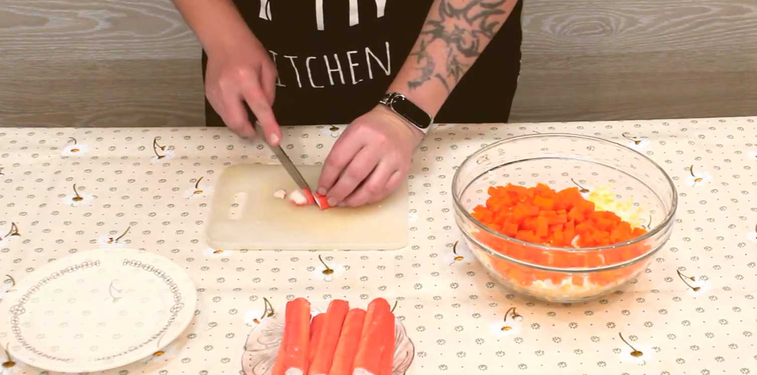 Salade de crabe au fromage - Étape 4