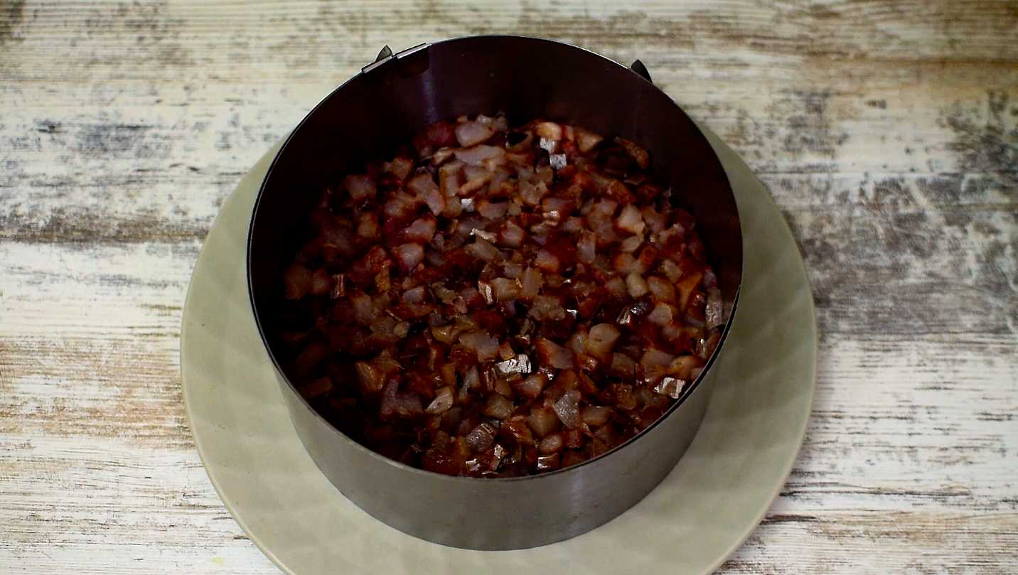 Salade de crabe sous un manteau de fourrure - Étape 2