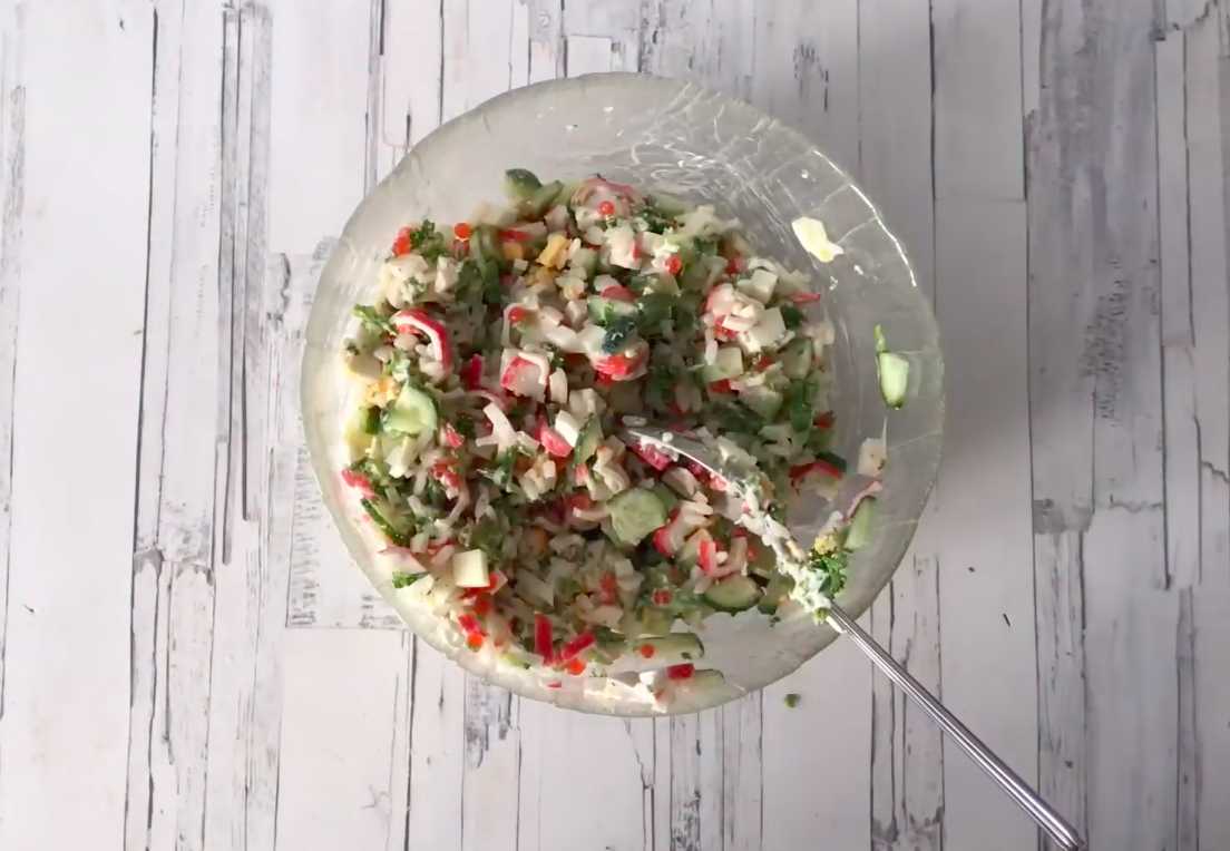 Salade de crabe au caviar - Étape 8