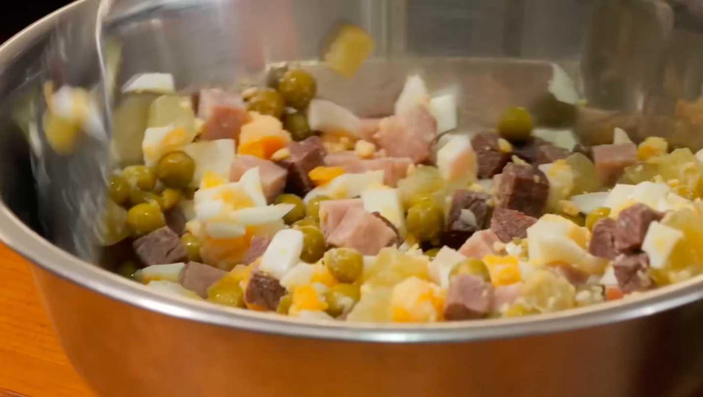 Salade Olivier au four - Étape 5