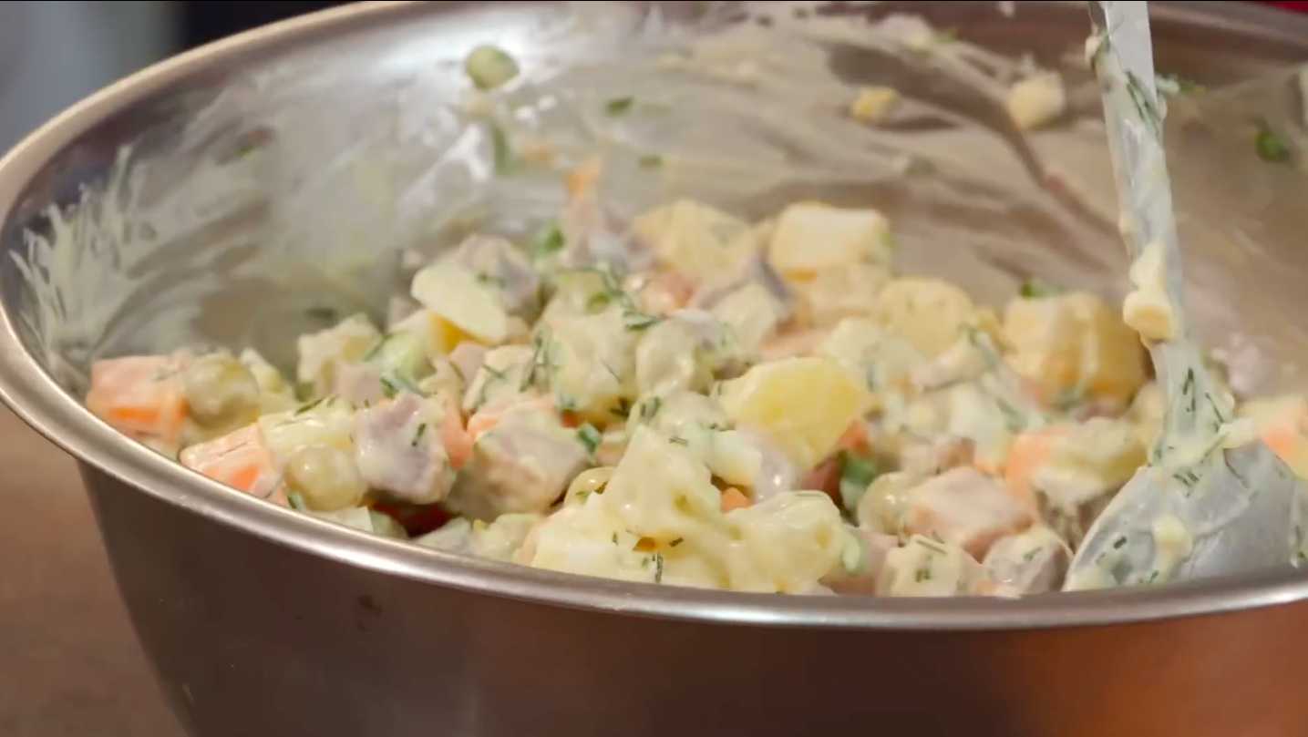 Salade Olivier au four - Étape 9