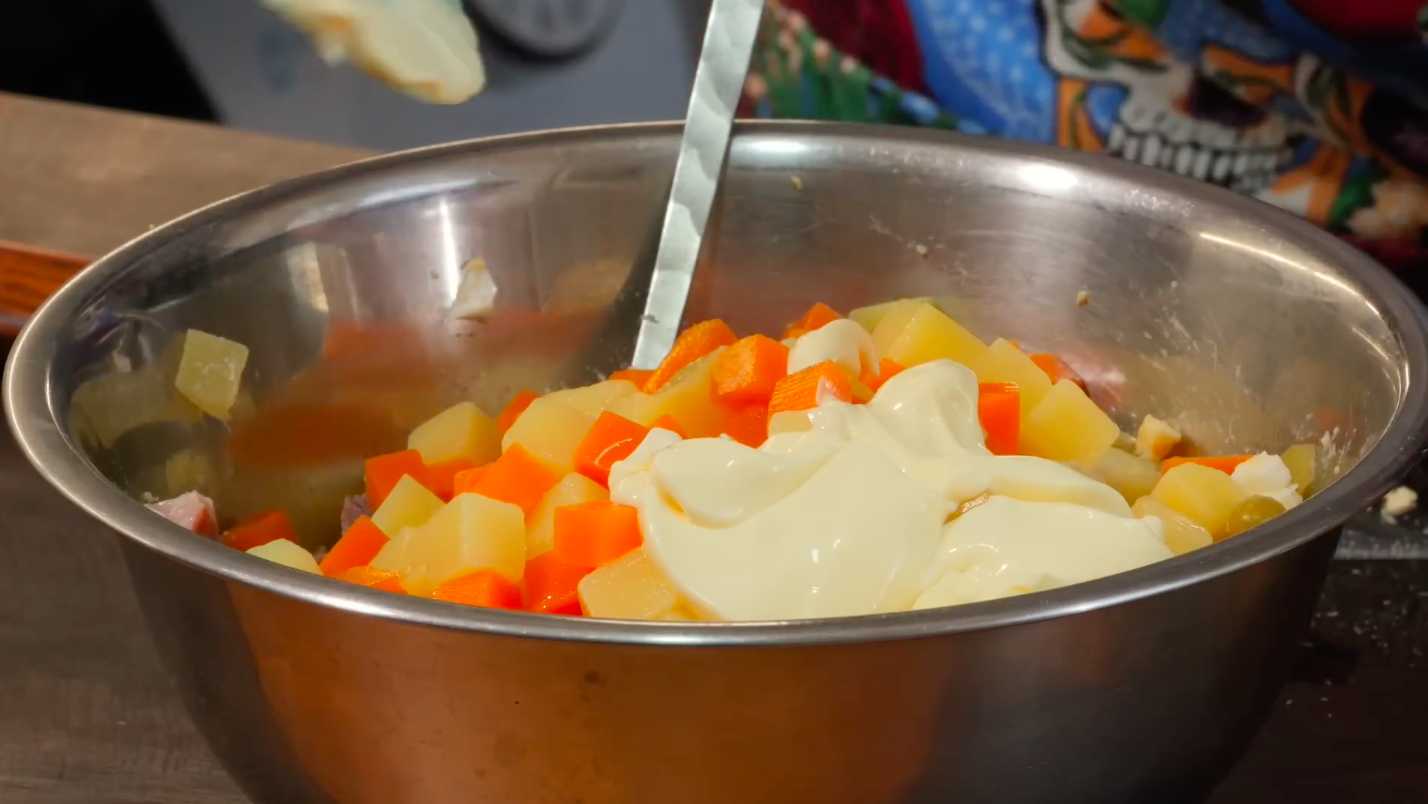 Salade Olivier au four - Étape 7