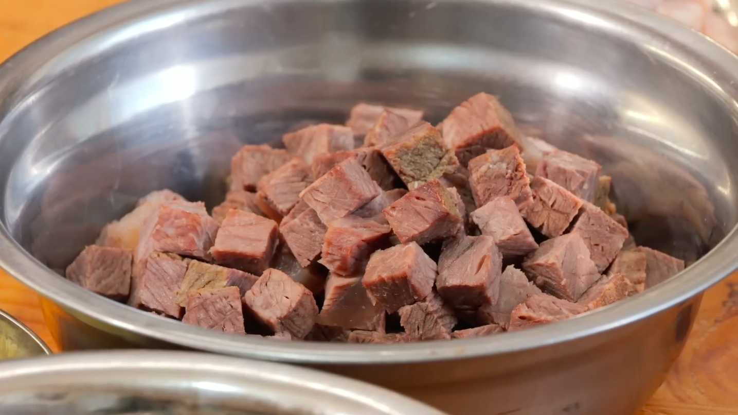 Salade Olivier au four - Étape 2