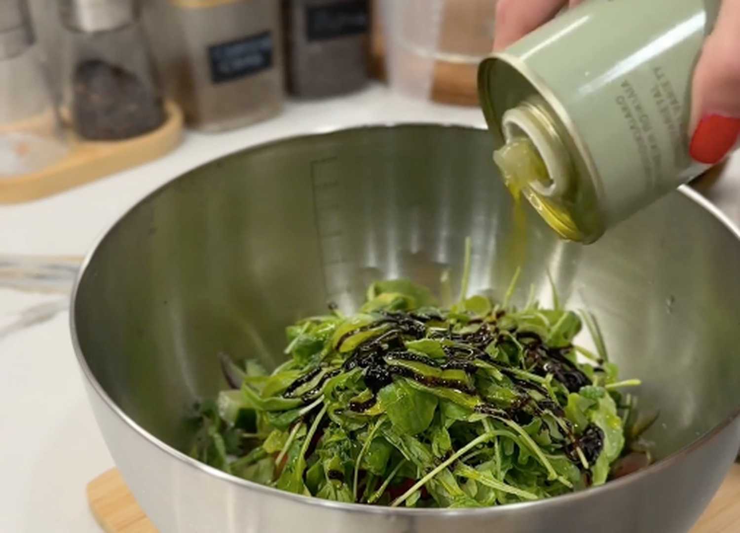 Blanc de poulet à la friteuse à air avec salade de légumes - Étape 5