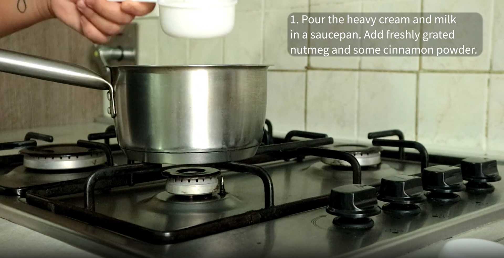 Latte Egg Nog Étape 1