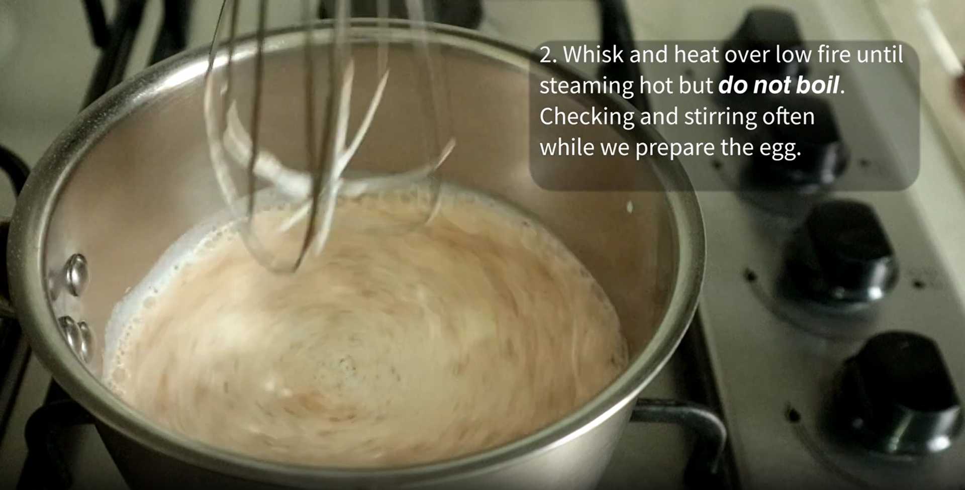 Lait de poule au lait de poule - Étape 3