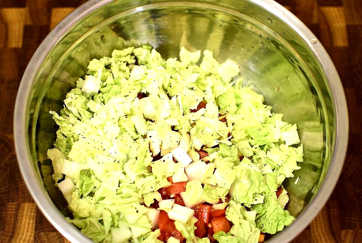 Salade de crabe sans œufs ni maïs - Étape 6