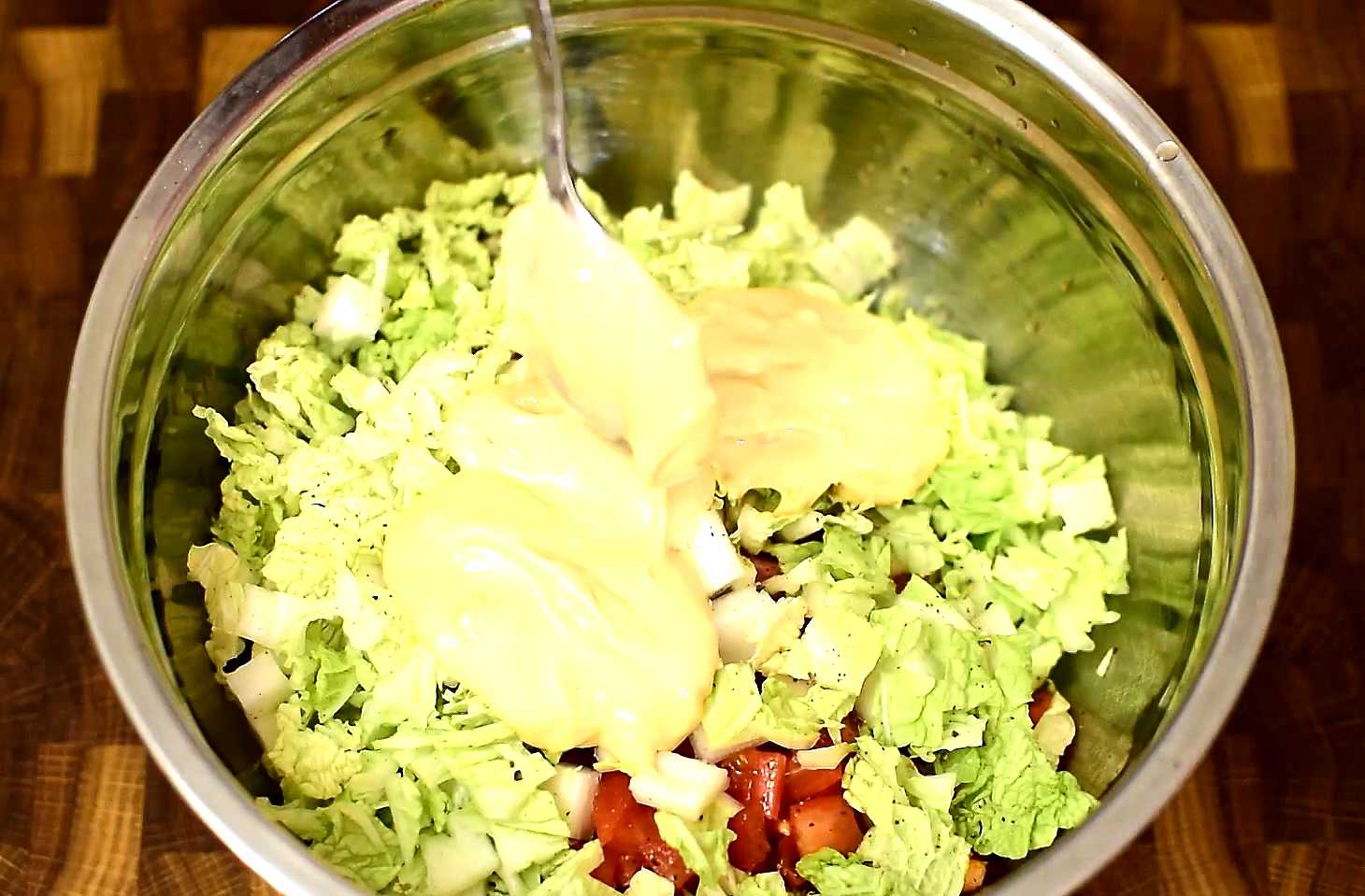 Salade de crabe sans œufs ni maïs - Étape 7