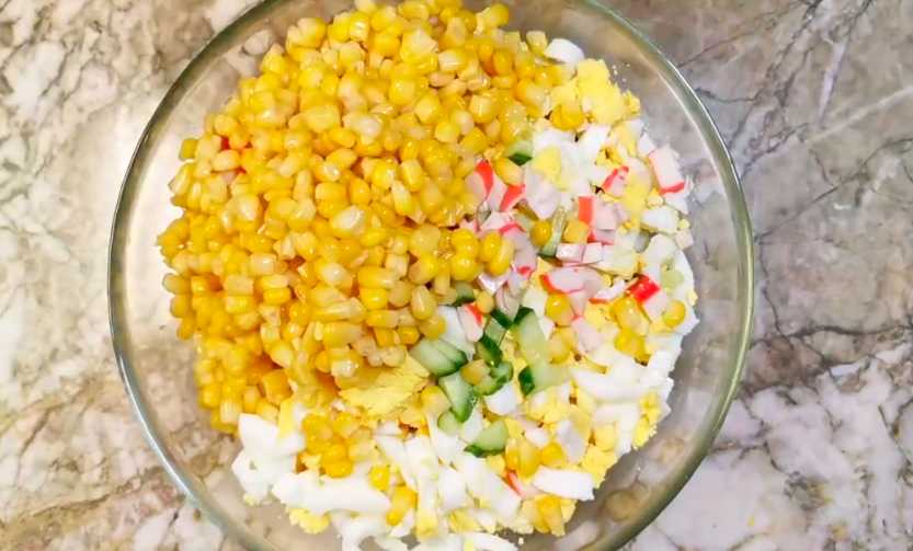 Salade de crabe au blanc de poulet - Étape 5