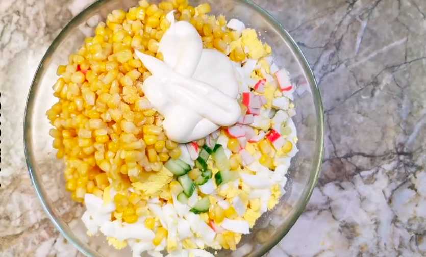 Salade de crabe au blanc de poulet - Étape 6