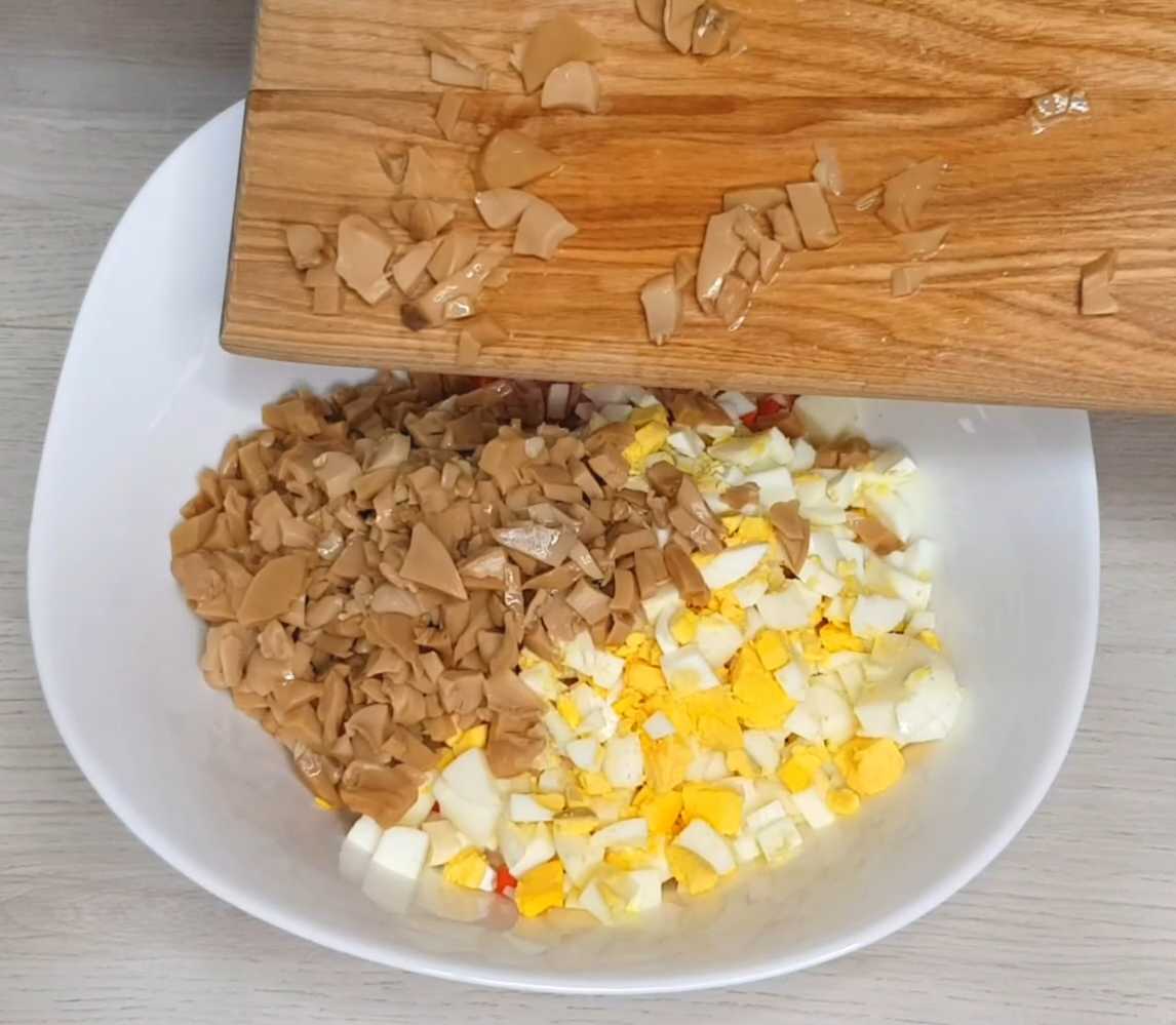 Salade de crabe aux petits pois - Étape 4