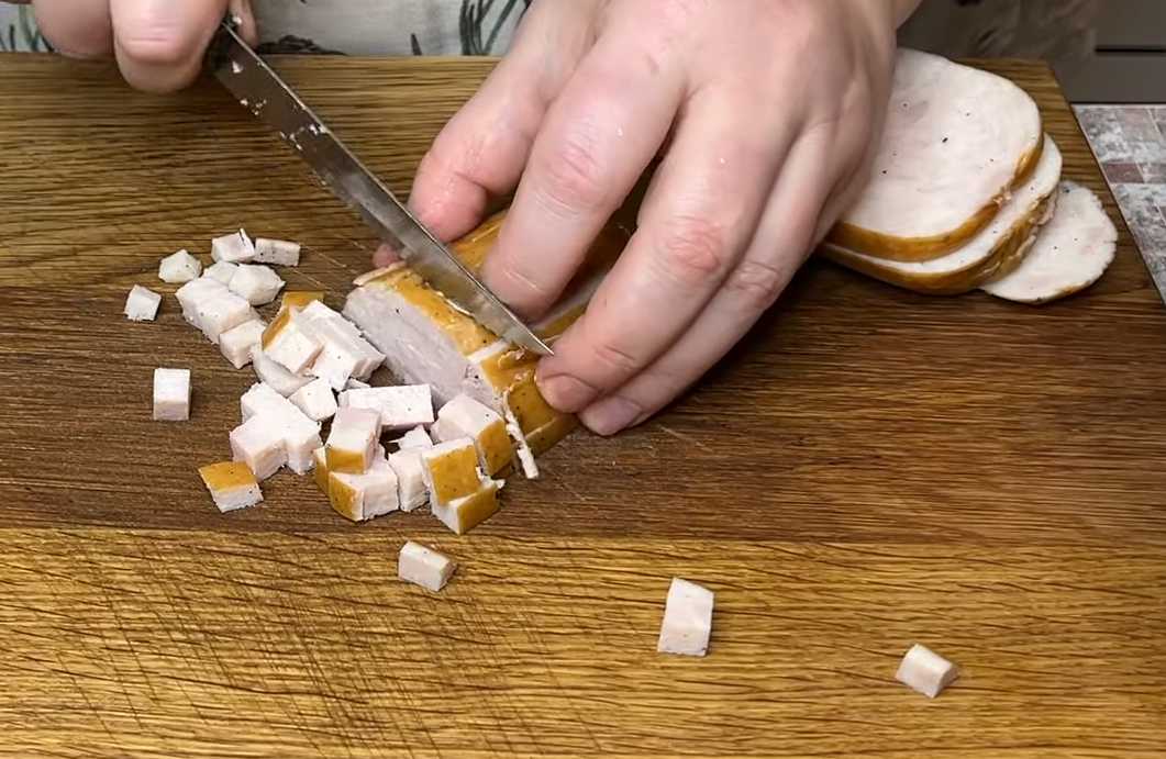 Salade Olivier pour diabétiques - Étape 4