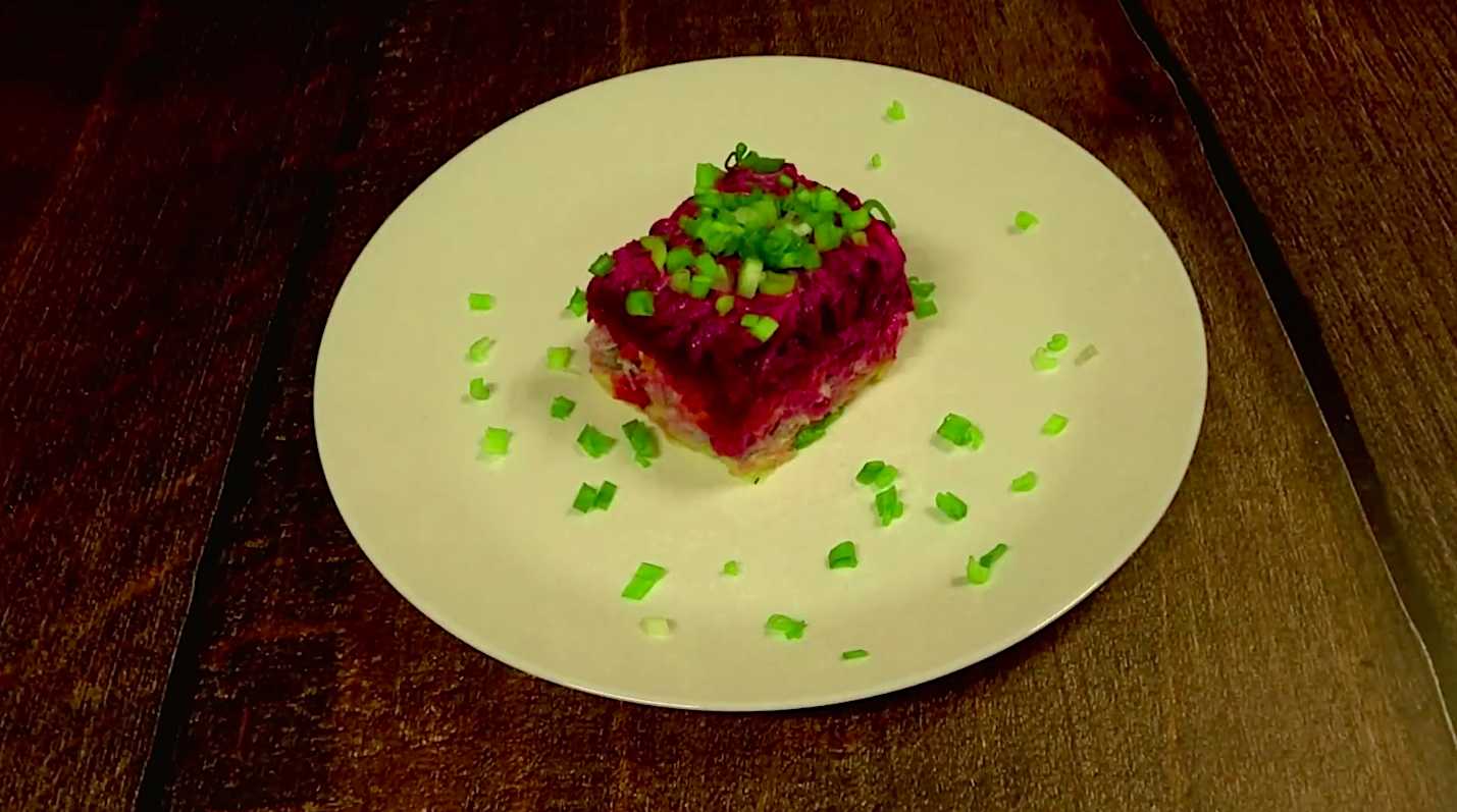 Hareng sous une fourrure sans œufs - Étape 12